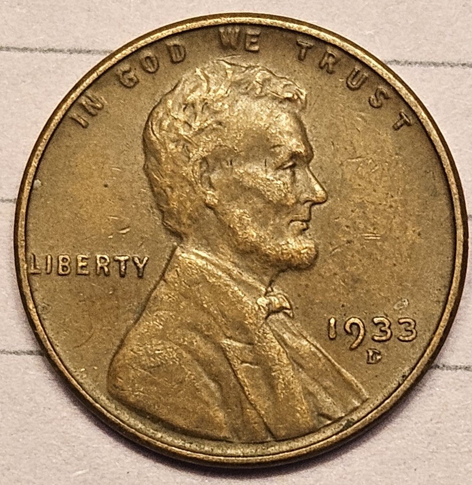 1933-D Lincoln Wheat Cent ~ Semi-key Date O