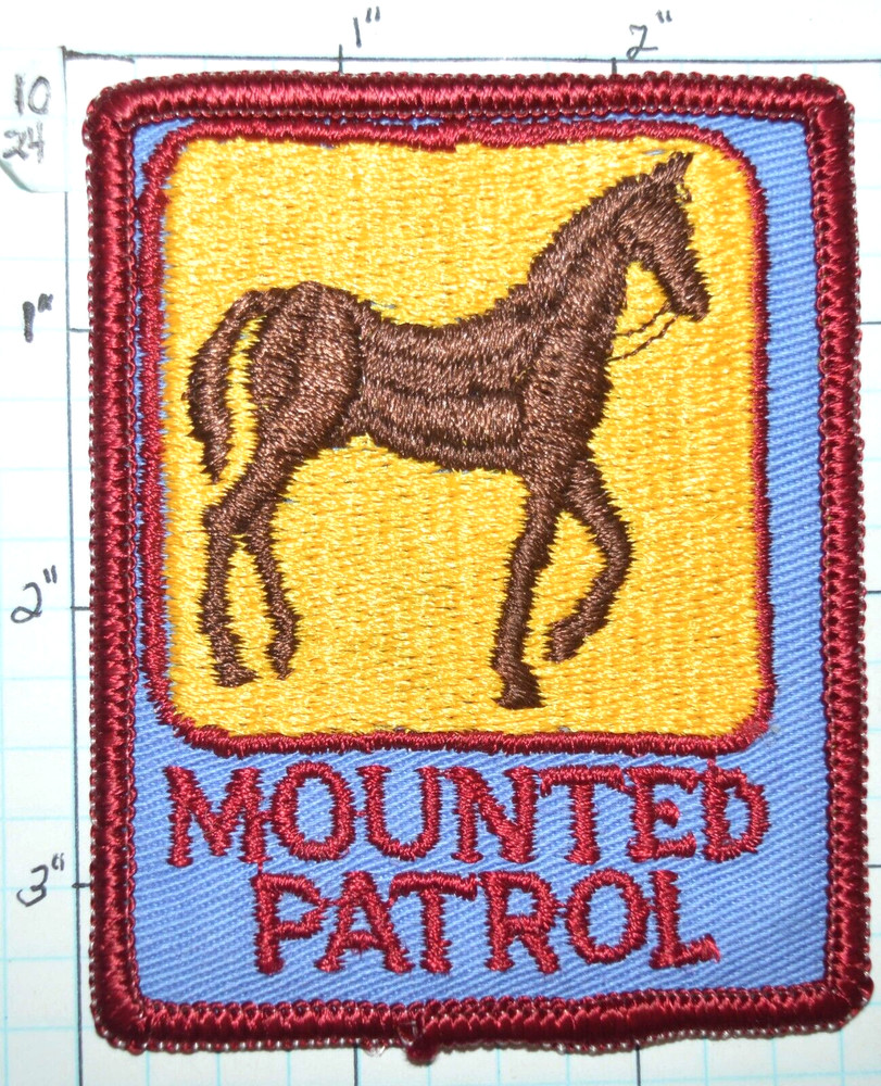 MASSACHUSETTS? BOSTON? MOUNTED PATROL POLICE DEPT VINTAGE PATCH