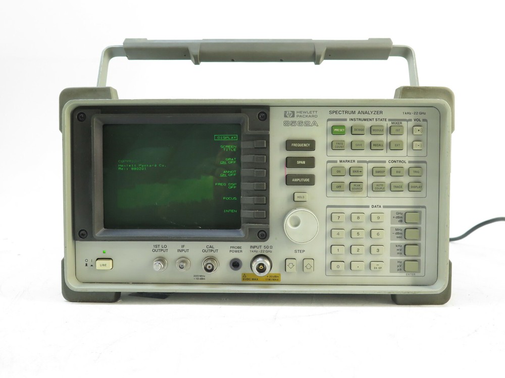 HP Agilent 8562A Spectrum Analyzer 1KHz - 22GHz - With Handle