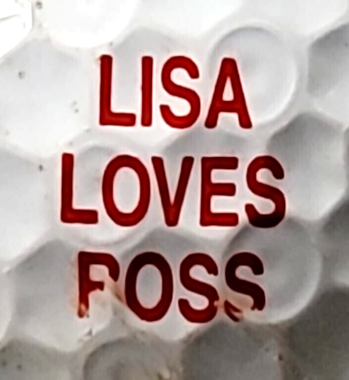 Lisa Loves Ross Print Logo Golf Balls (Bridgestone E) ~ AAA