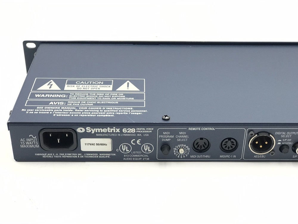 SYMETRIX 628 PROGRAMMABLE PARAMETRIC VOICE PROCESSOR