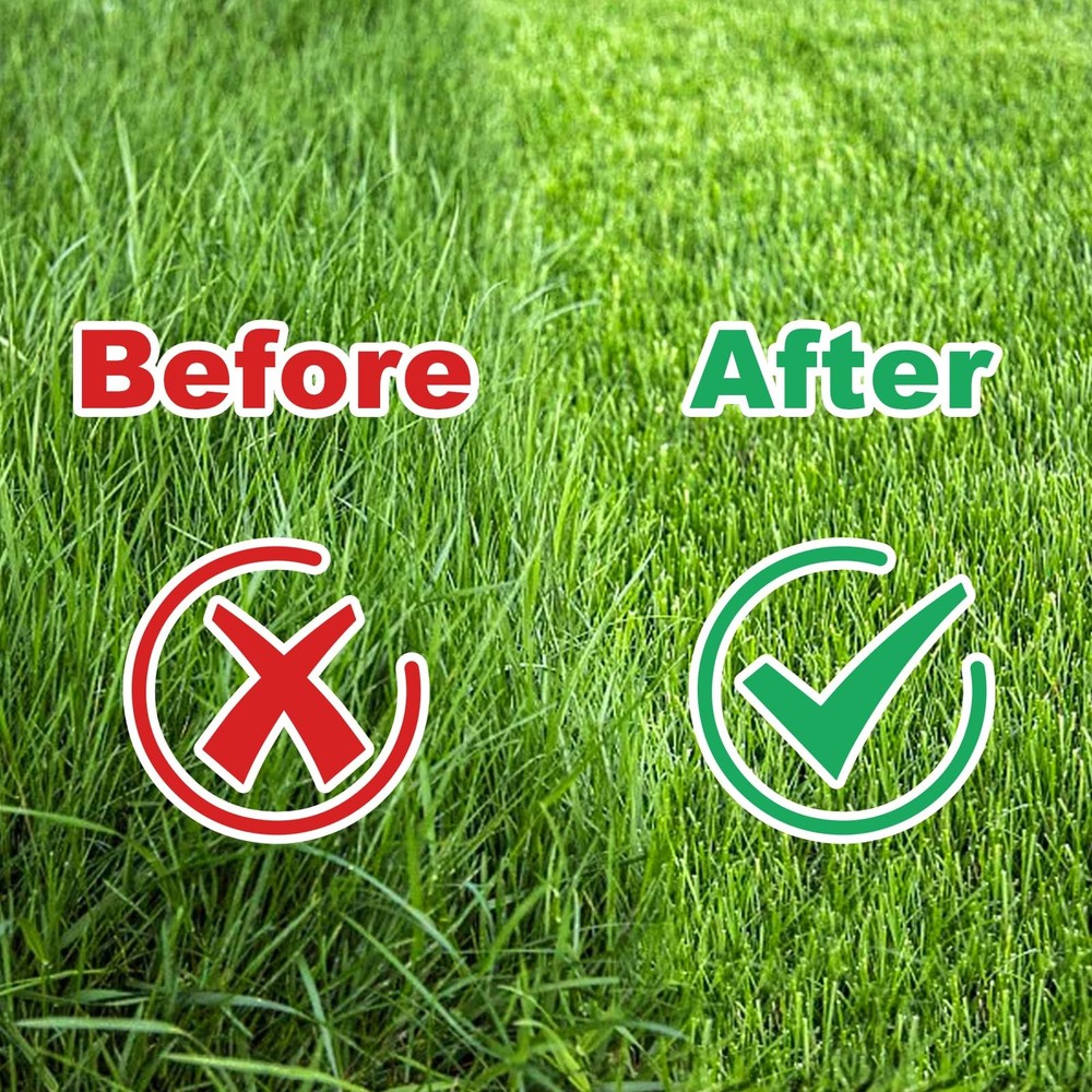 Weed Grass Cutter with Double-Edged Serrated Sharp Steel Blade,Manual Grass W...