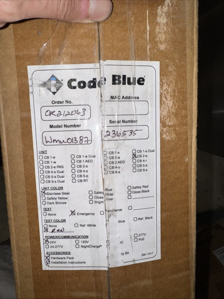 Code Blue CB-2E Emergency Phone And Light