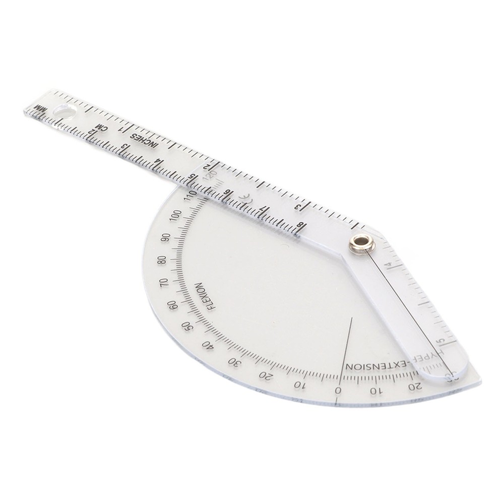 Orthopedic Protractor Transparent Plastic Accurate Range For Joint Measurement