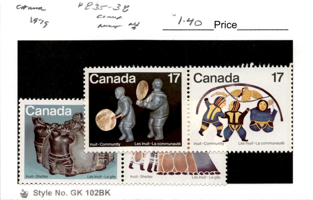 Canada, Postage Stamp, #835-838 Mint NH, 1979 (AD)