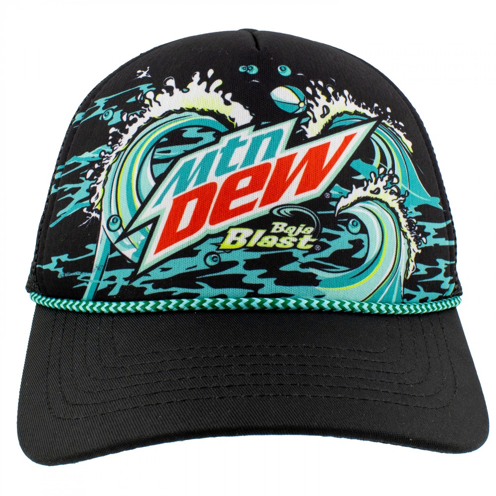 Mountain Dew Baja Blast Big Waves Trucker Hat Multi-Color