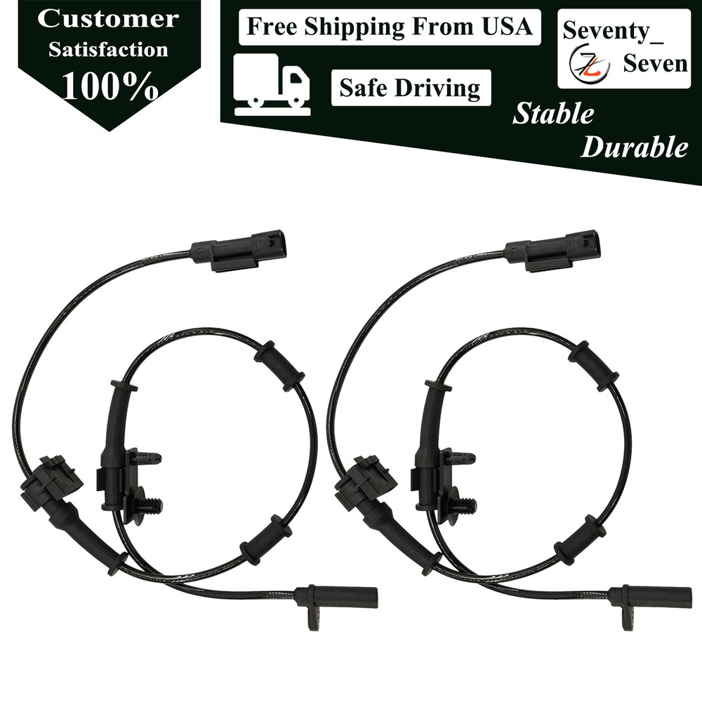 2pcs Front ABS Wheel Speed Sensor Kit For 2011-2014 Chrysler 300 5.7L