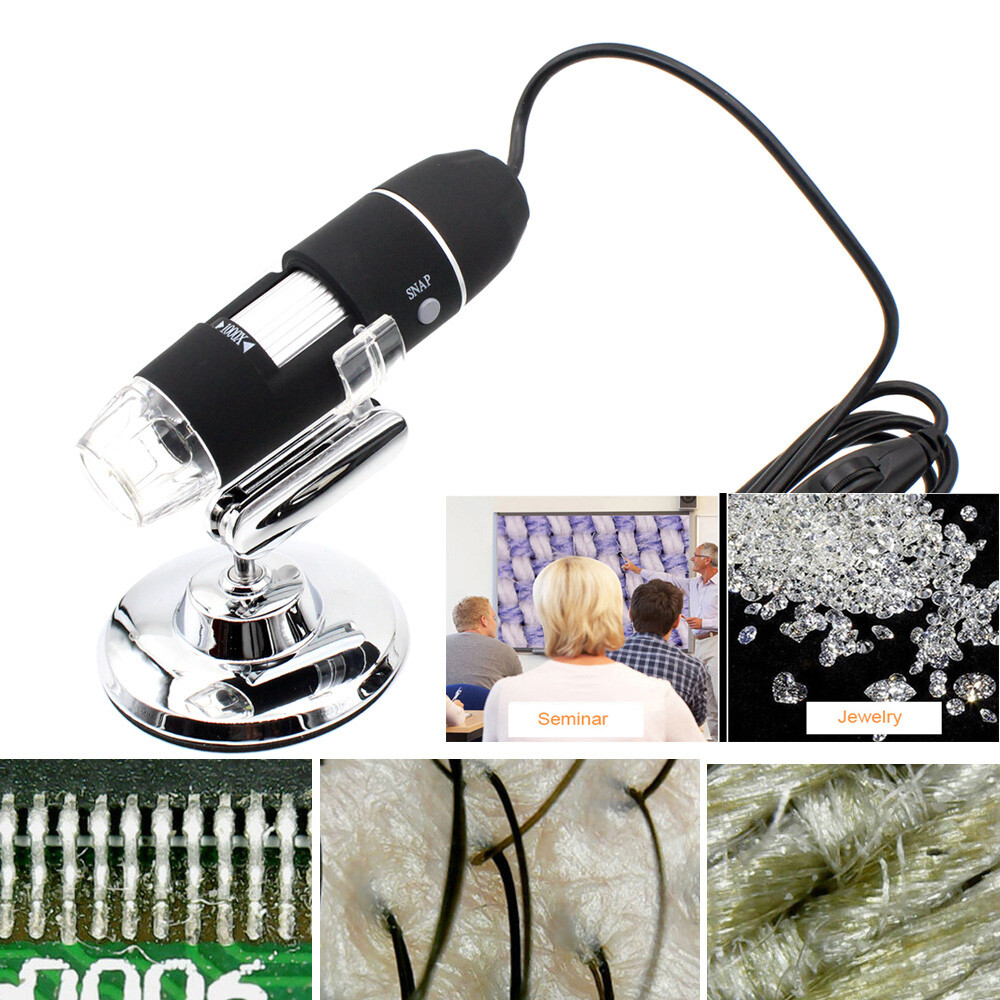 1600X Wire Microscope Camera Magnifier USB Digital for Android Phone Mac Windows