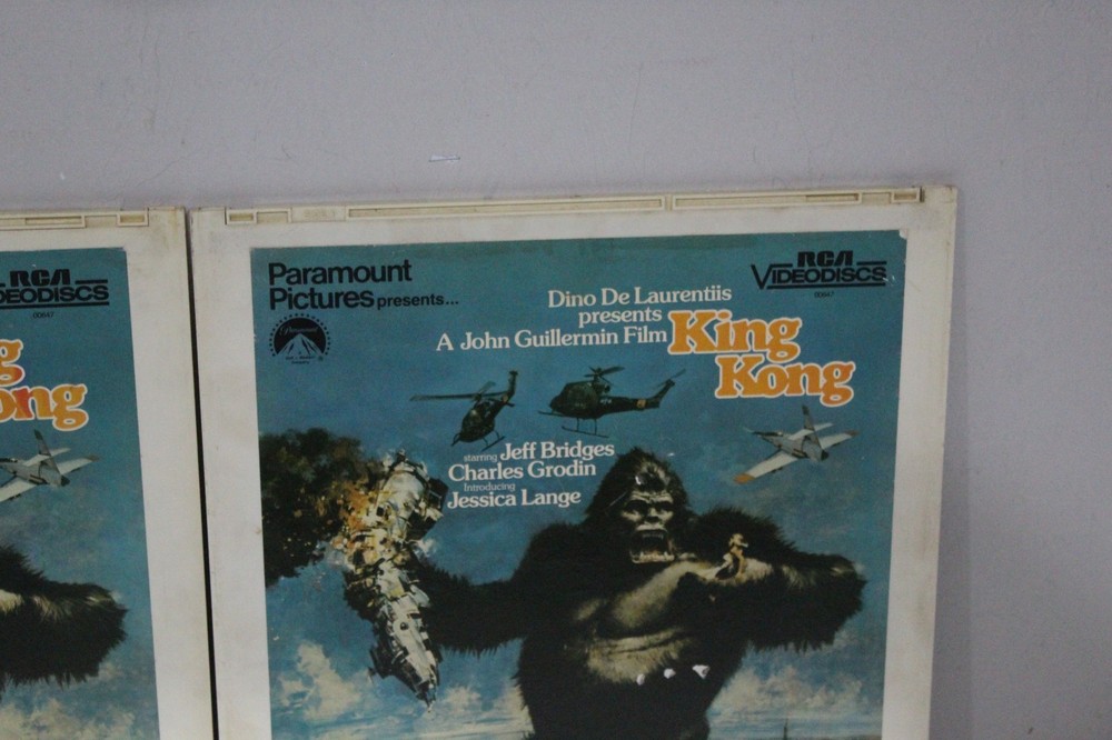 1983 CED SELECTVISION VIDEODISC Paramount Cult Classic King Kong 2 Disc Set