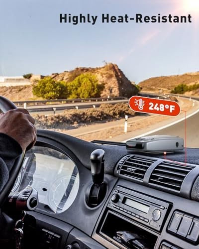 Radar Detector Dash Mount 2-Pack - Heat-Resistant, Adjustable, Secure Fit, Unobs