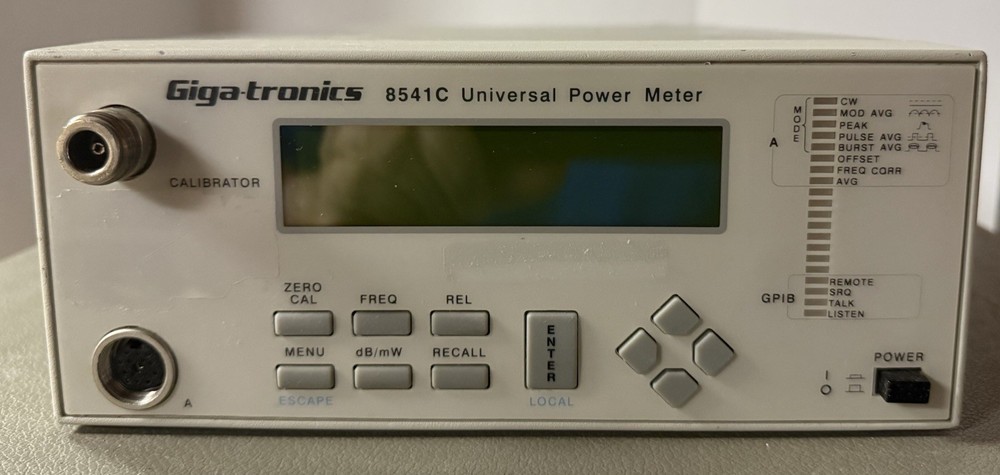Gigatronics 8541C Single Channel RF Power Meter Tested