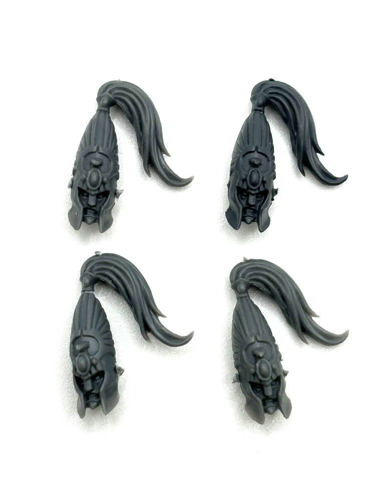 Warhammer High Elf White Lions Head Bits x4