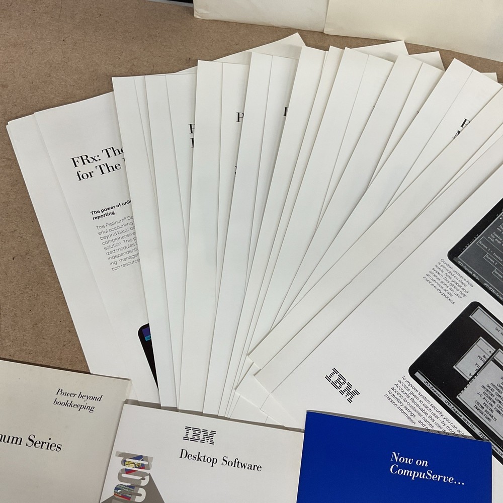 IBM Desktop Software Platinum Series Information Package Vintage Computing