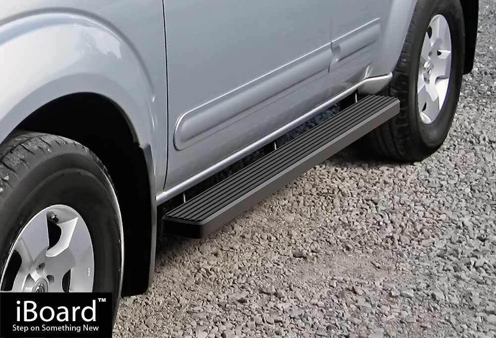 iBoard Side Steps Nerf Bars 4" Black Fit 05-12 Nissan Pathfinder