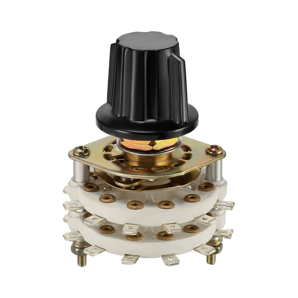 Band Rotary Switch 2P8T 2 Pole 8 Position Selectable 2 Deck