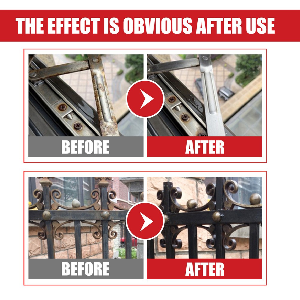 2PCS 100ML Metal Rust Remover Water-based Metallic Paint Rust Conversion Agent