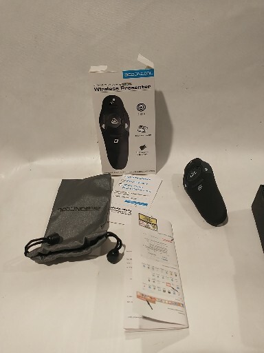 Beboncool Wireless Presenter Model D100, 2.4 GHz With Laser Pointer 39’ FT Range
