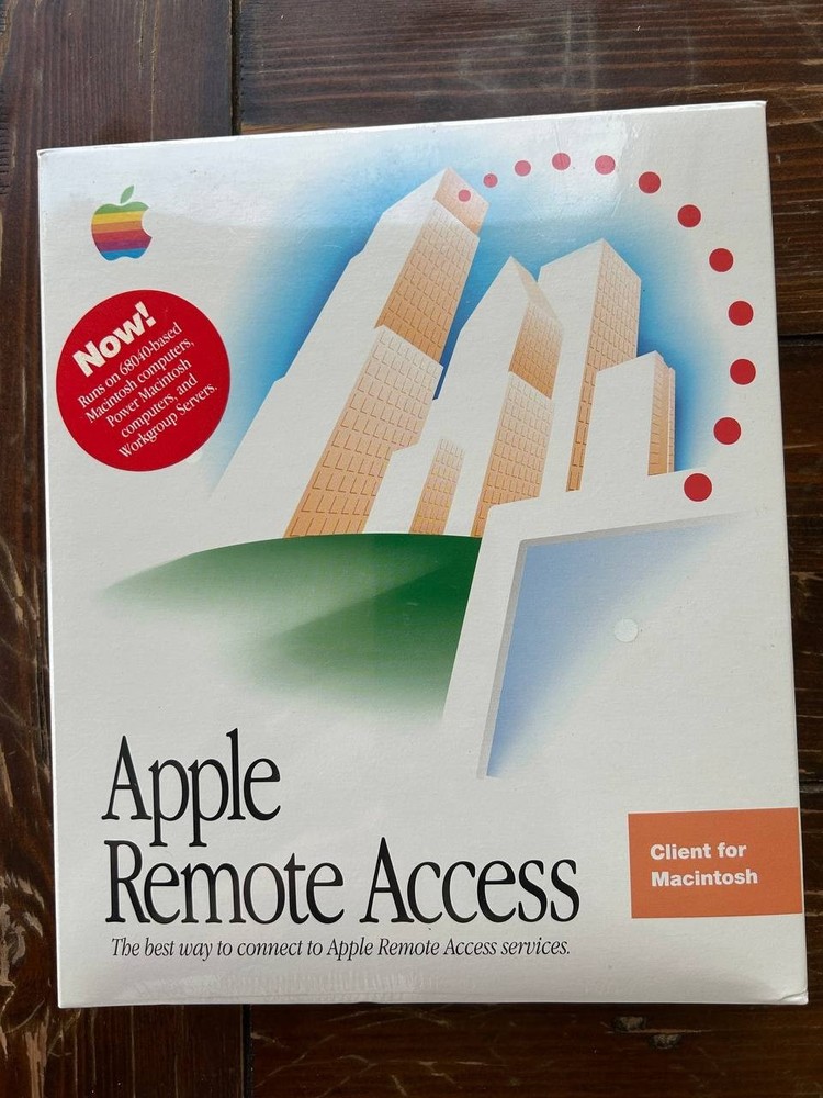 Vintage Apple Remote Access Server Network Software For Macintosh. 1993 year