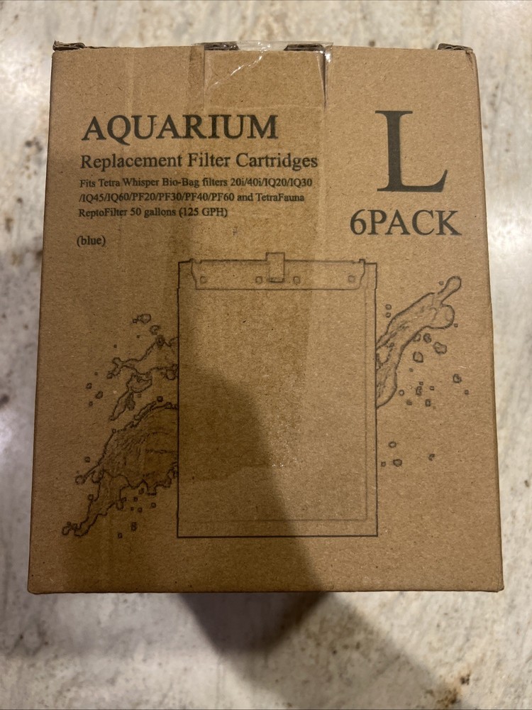 Aquarium Filter Replacement Cartridges Pack of 6