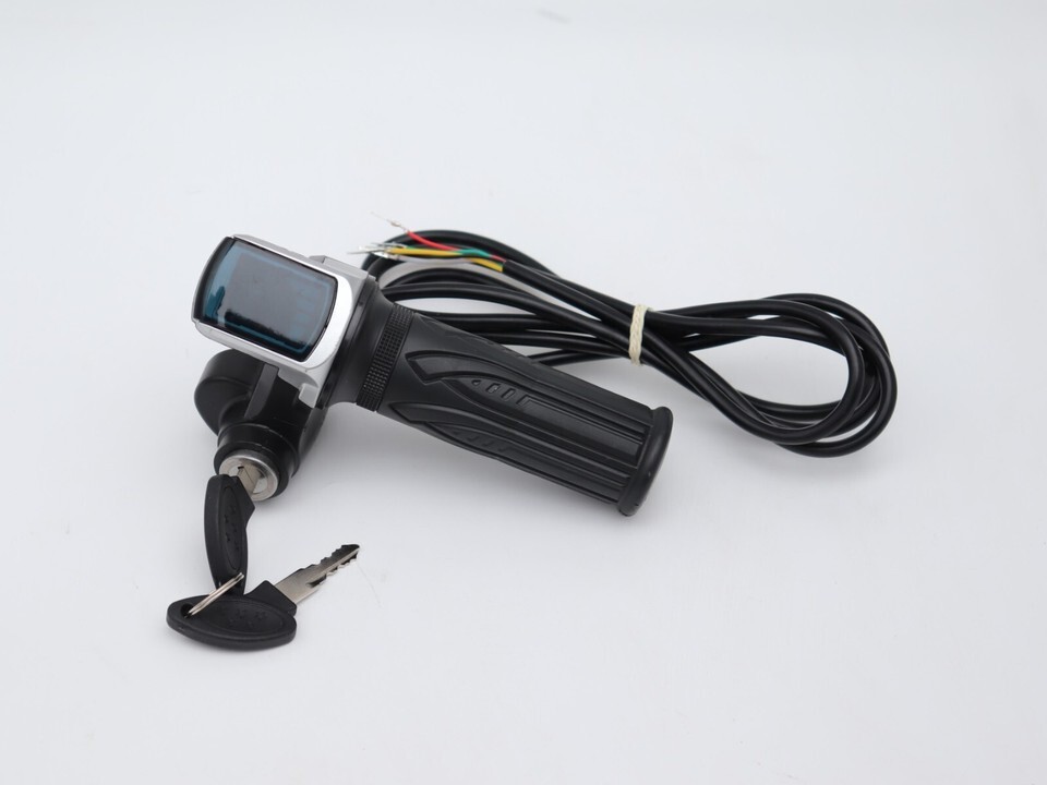 24V electric scooter throttle handle with keylock power indicator light