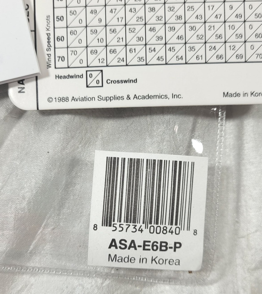 ASA Air Classics E6-B Paper Flight Computer - Student Pilot Navigation Tool