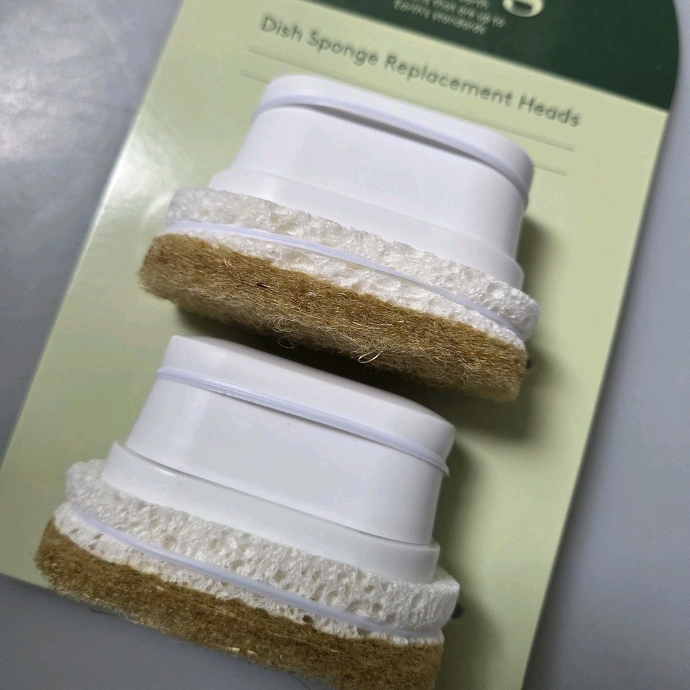 Everspring Dish Brush Replacement Heads- Sponge Fits Everspring Dish Brush New !