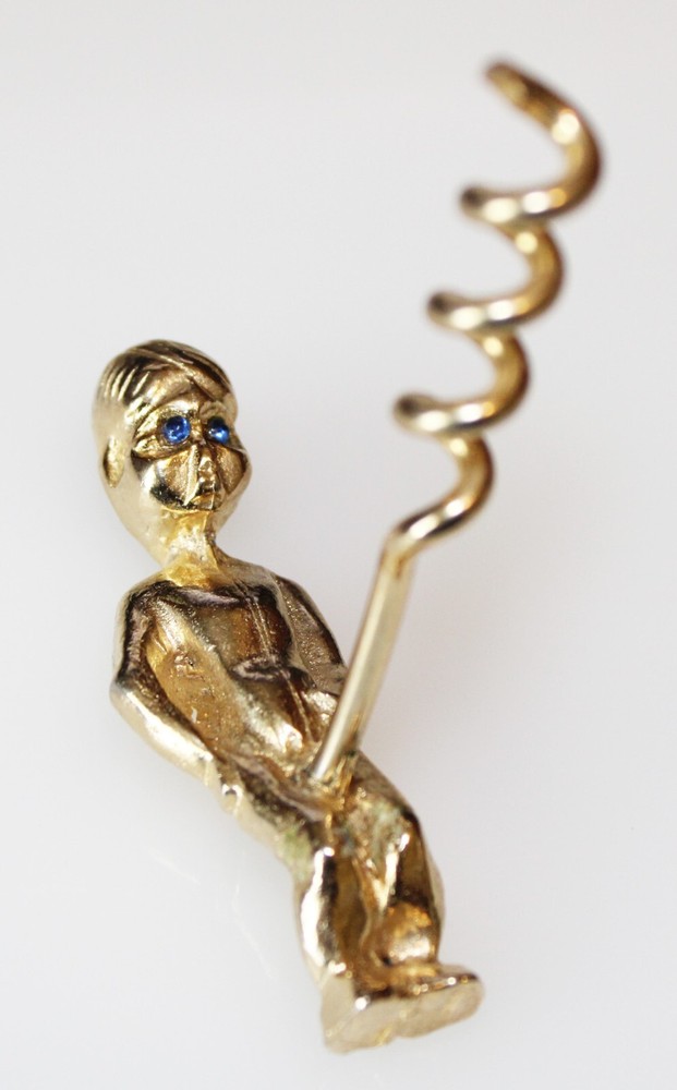 Metal Little Boy Corkscrew Wine Opener