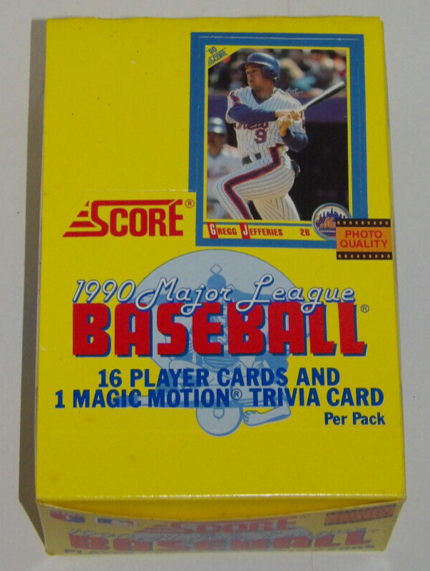 1990 Score Baseball Unopened Wax Box