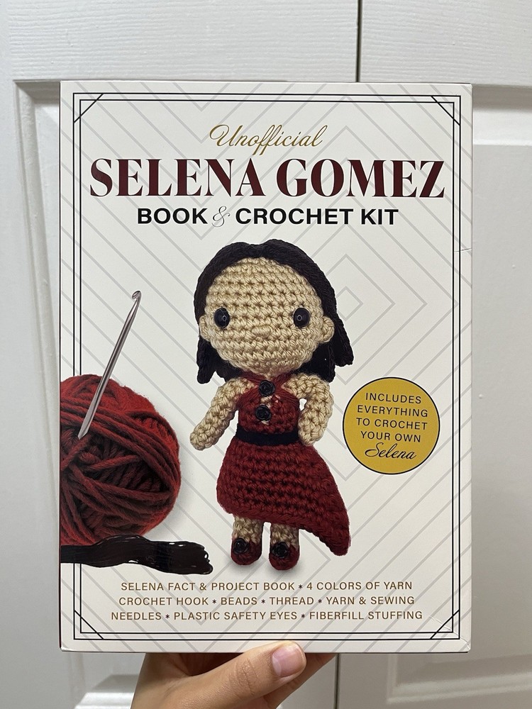 Selena Gomez Book and Crochet Kit, includes all the materials