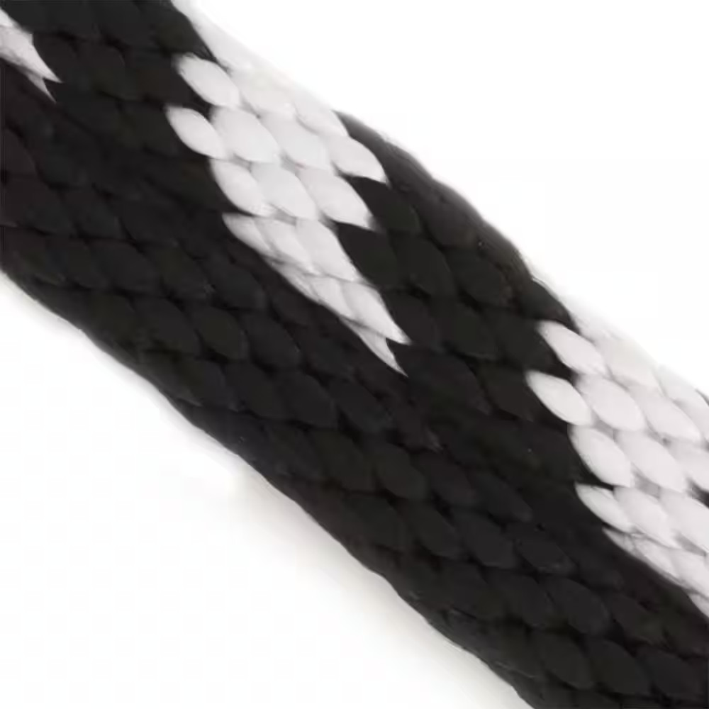 5/8 In. X 200 Ft. Polypropylene Multi-Filament Solid Braid Derby Rope, Black/Whi