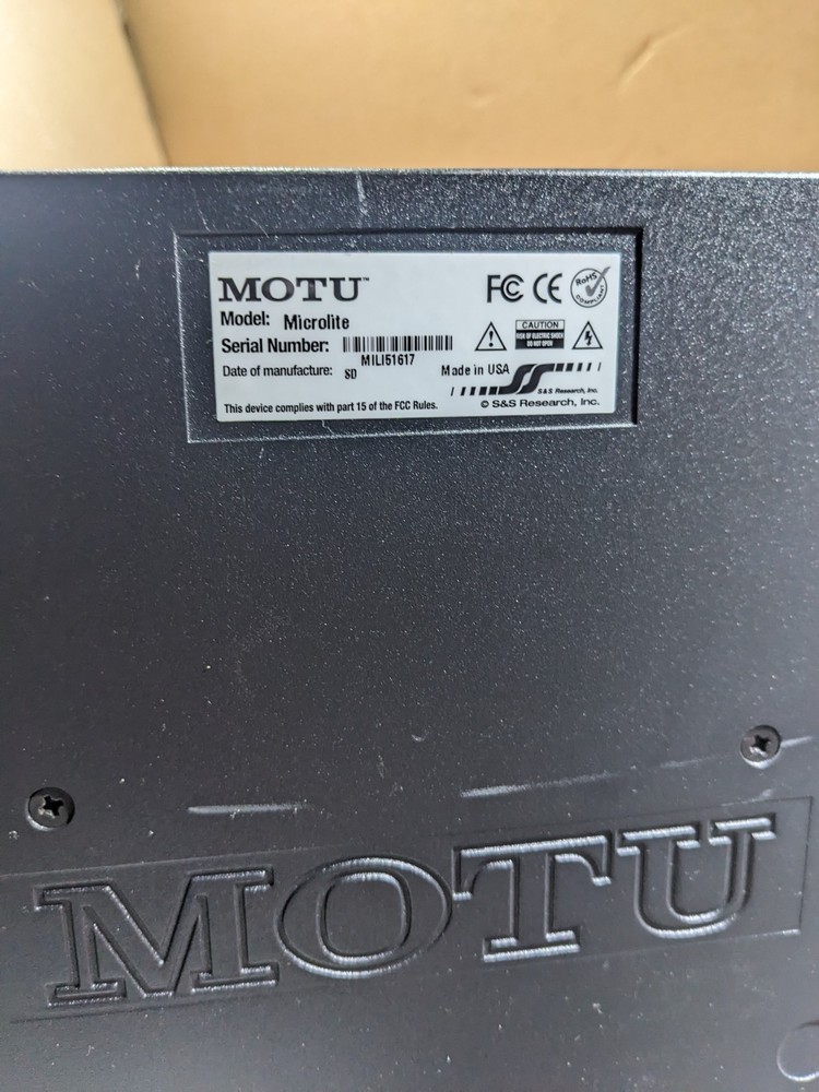 MOTU MicroLite 5x5 USB Bus-Powered MIDI Interface