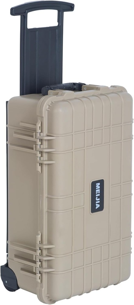 Protective Hard Case with Retractable Handle and Wheels - Waterproof Design