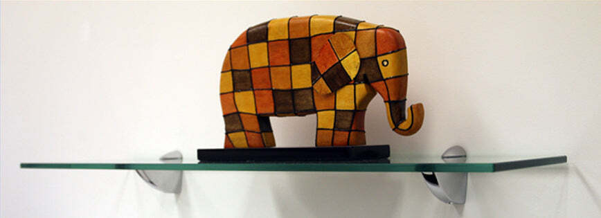 Oriole Glass Shelf 10" X 30" in Chrome