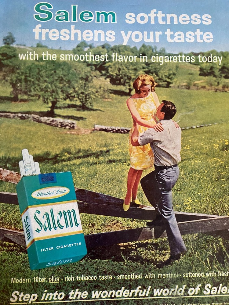 Salem Cigarettes, Full Page Vintage Print Ad