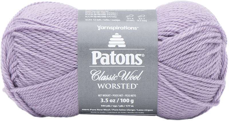Patons Classic Wool Yarn Lavender