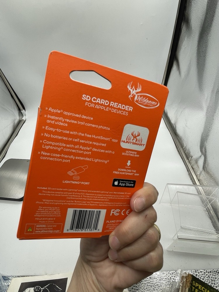 NIB Wildgame Innovations Android SD Card Reader for Game or Trail Cameras