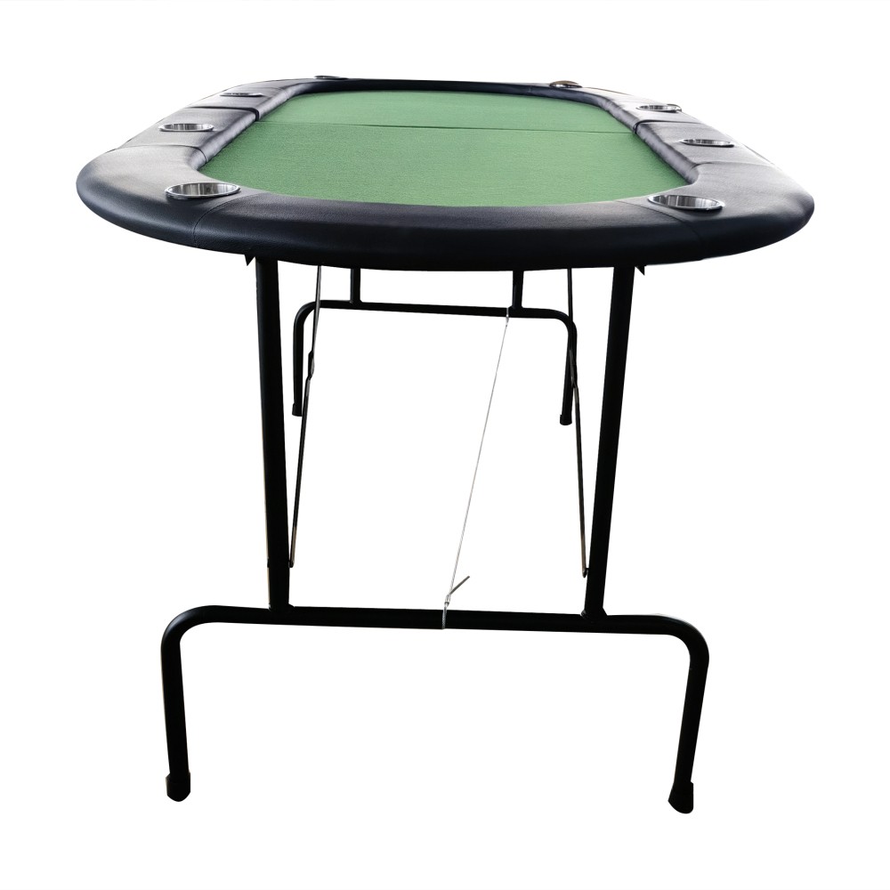 73-inch Foldable Poker Table with Cup Holder