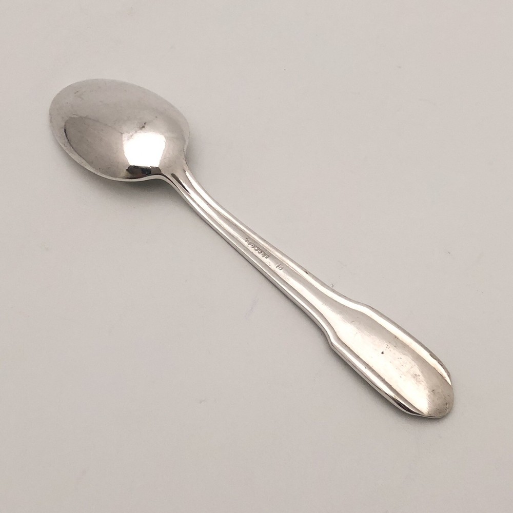 Reppel Massif Silverplate Teaspoon 5 3/8" Deco Style Flatware Vintage Silverware