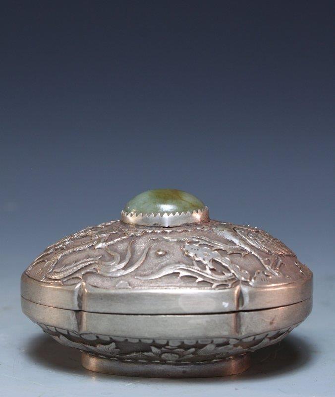 Antique Chinese Silver Box,