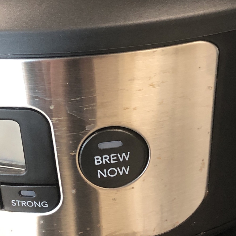 Mr. Coffee 12 Cup Programmable Coffee Maker with Strong Brew, Stainless Clean