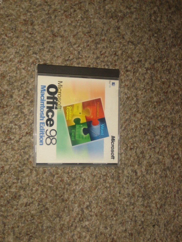 Microsoft Office 98 Macintosh Edition WITH PRODUCT KEY #`S