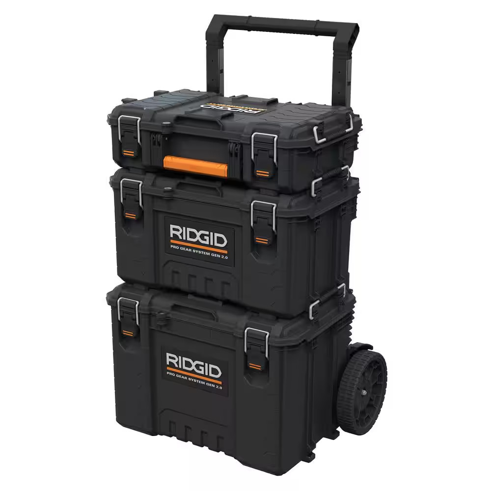Pro Gear System Gen 2.0 Stackable Rolling Tool Box , 22 In. Heavy Duty Tool Box