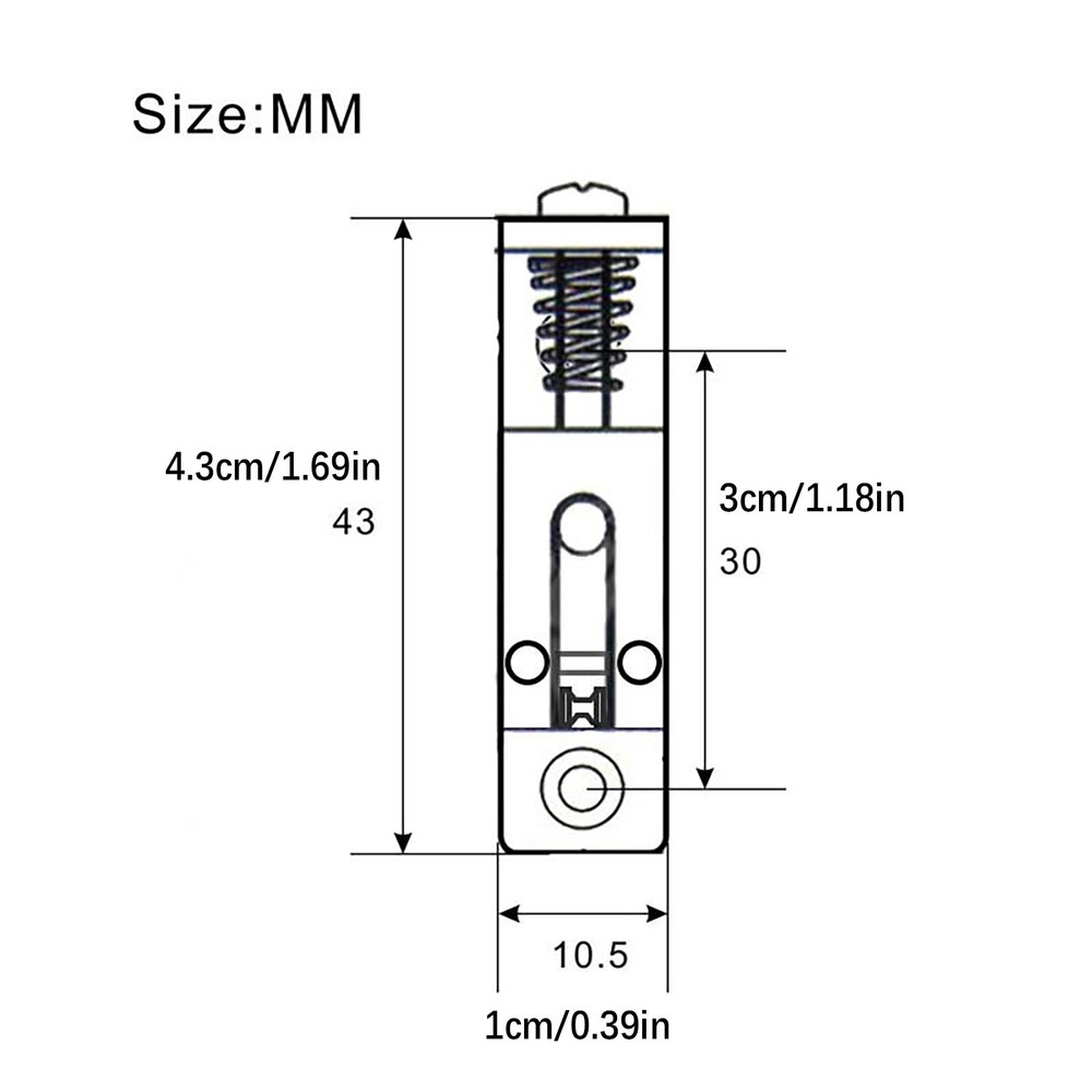 6pcs Single String Roller Saddle Guitar Bridge for cigar box banjo Silver C