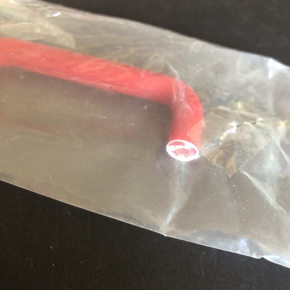 2x Vintage 3” Red Modern Plastic Drawer Handle Pulls