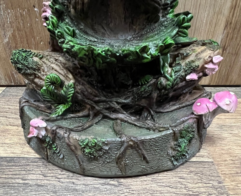 Gaia Sitting Resin Back Flow Incense Burner 8" x 6"