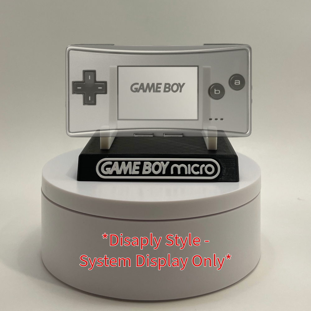 Game Boy Micro with Game Display/Stand/Holder - DISPLAY ONLY (Customize Colors)
