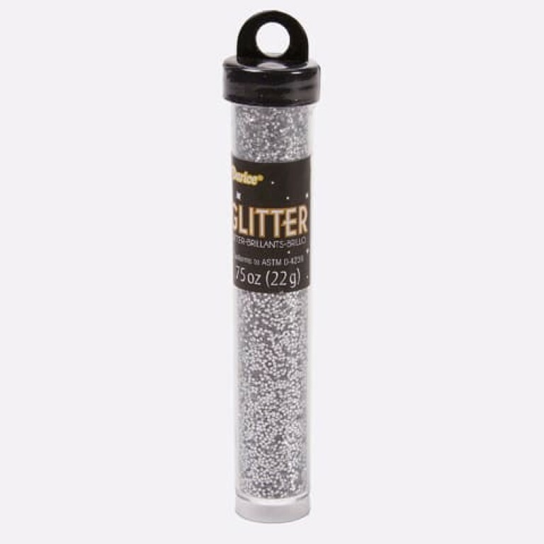 Loose Glitter Tube Silver .75 ounces