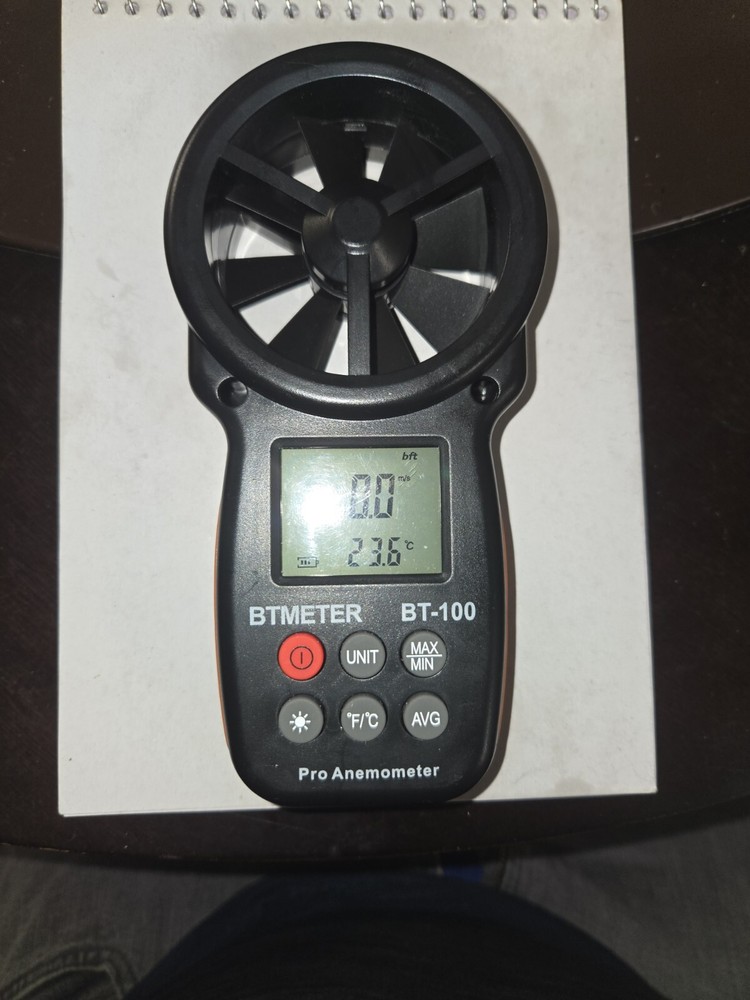 BTMETER Handheld Digital Anemometer Wind Speed CFM Meter Current Test Wind Chill