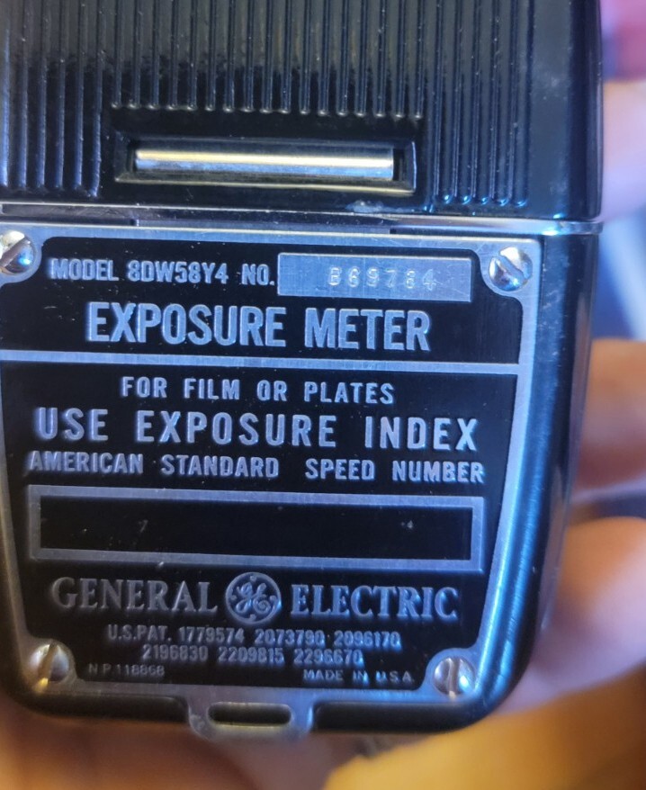 Vintage General Electric Exposure Meter, In Box, With Book