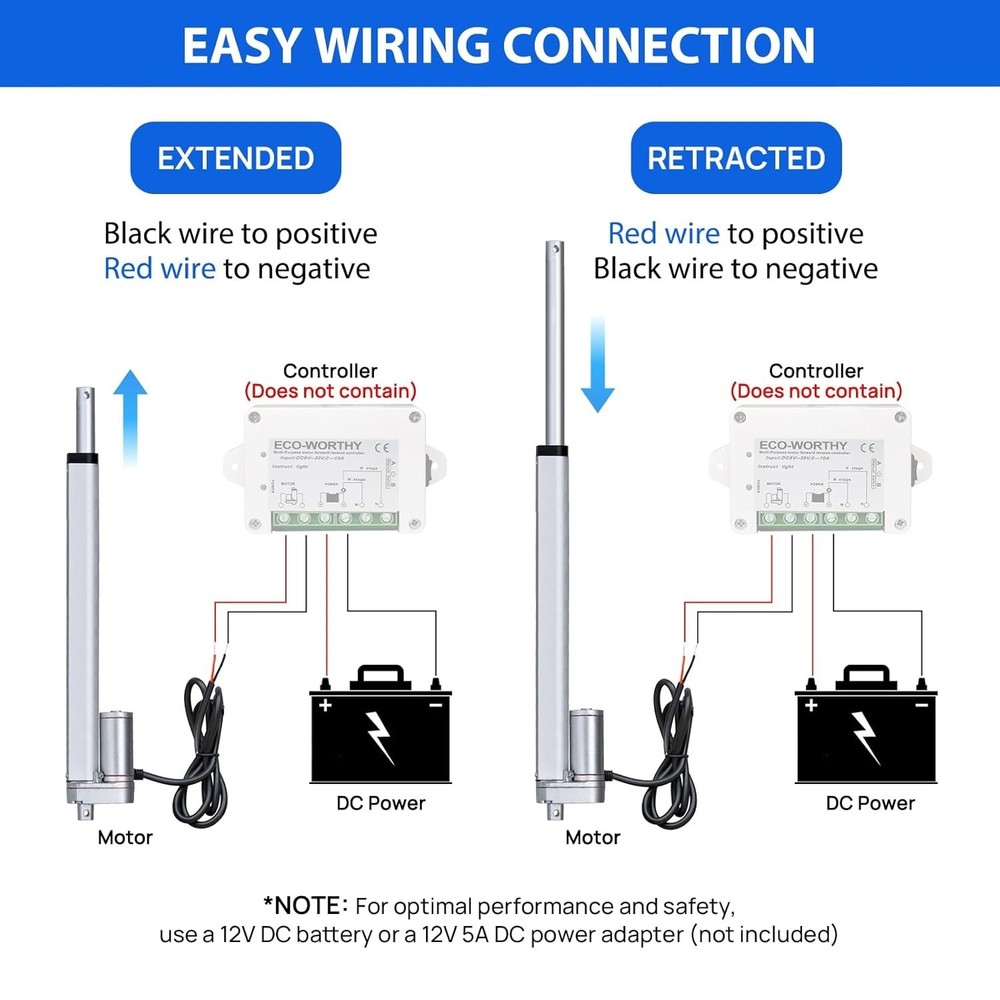 Heavy Duty 330lbs Linear Actuator 12V 18" Replacement